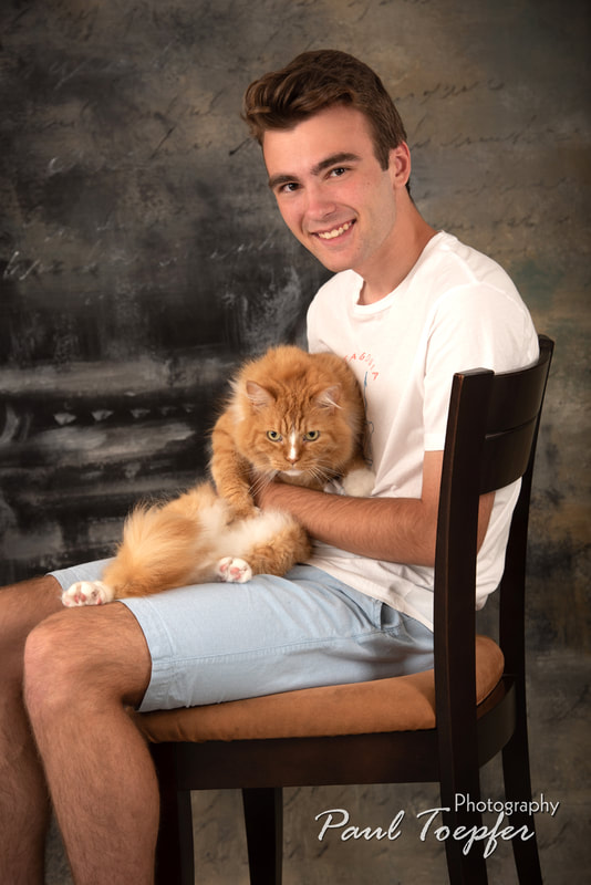 Leo and Fuzz Buster! High School Senior Portraits by Paul Toepfer Photography!
