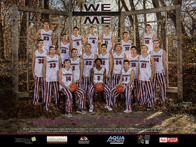 Middleton Cardinal's 2017 Basketball Poster by Paul Toepfer Photography!